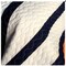 3-Piece Handmade Full/Queen Quilt Set, Reversible, Horizontal Stripes